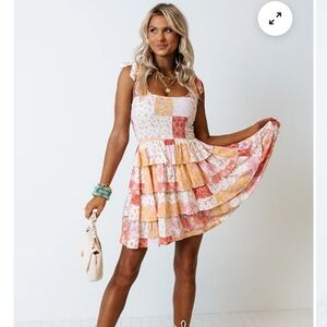 FLORAL SMOCKED DRESS